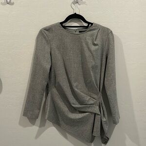 Zara asymmetrical women’s blouse (gray) size small